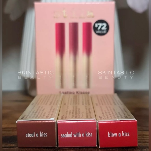 Stila Lasting Kisses Stay All Day Matte Lip Color Trio ($72 Value) Full Size NIB - Picture 4 of 4